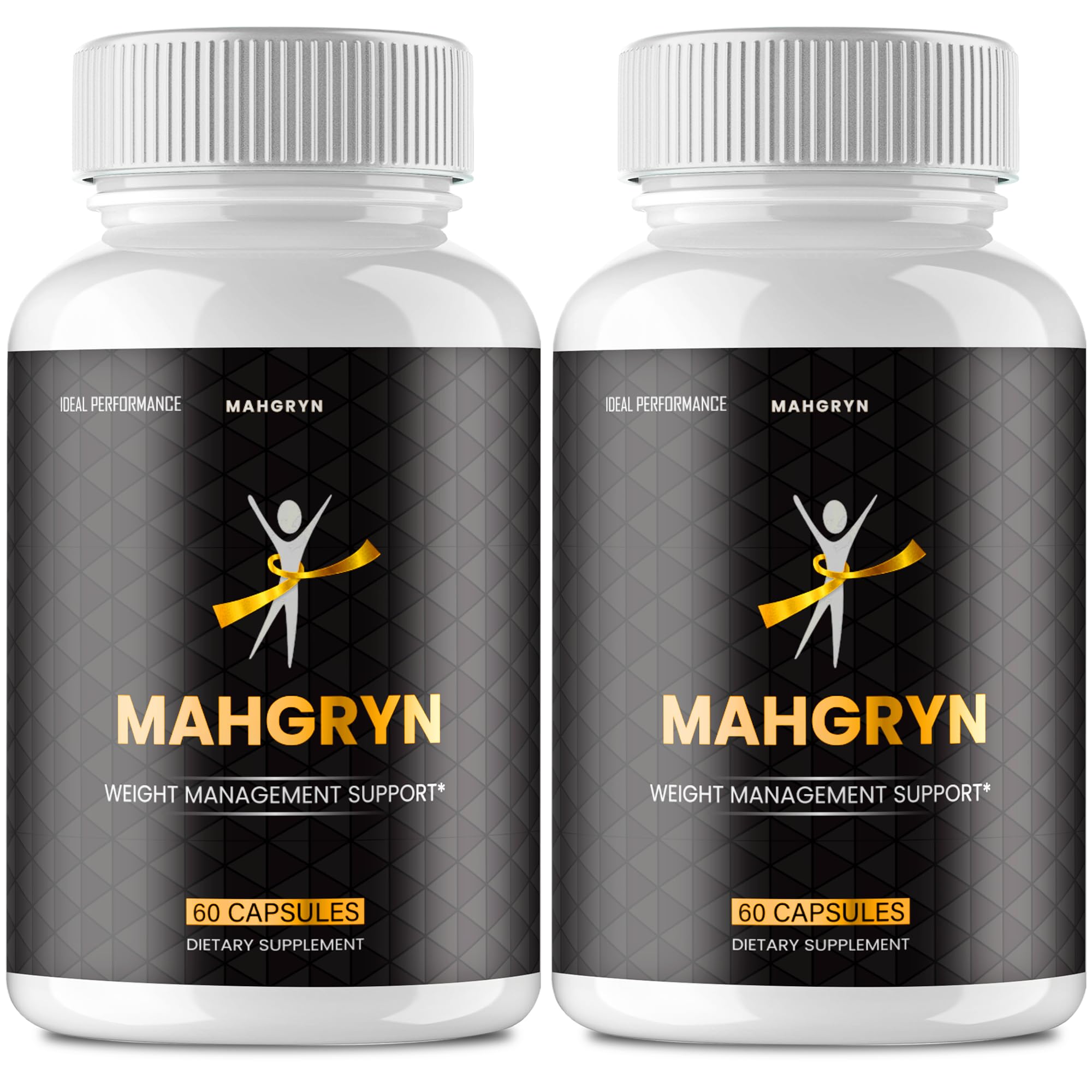 IDEAL PERFORMANCE Mahgryn Capsules bottle closeup, high-strength keto supplement for active daily routines.