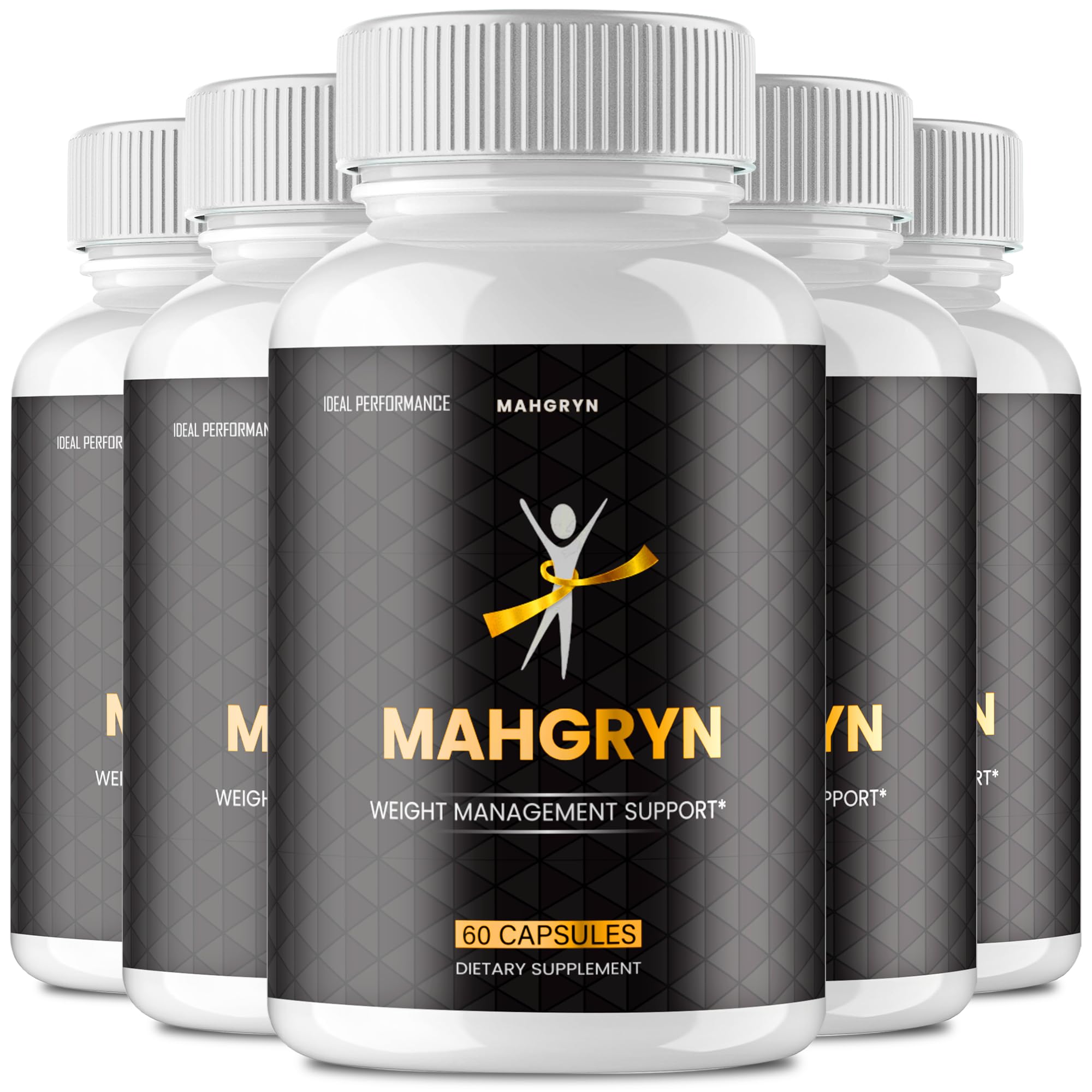 IDEAL PERFORMANCE Mahgryn capsules bottle front for daily energy support and active living.