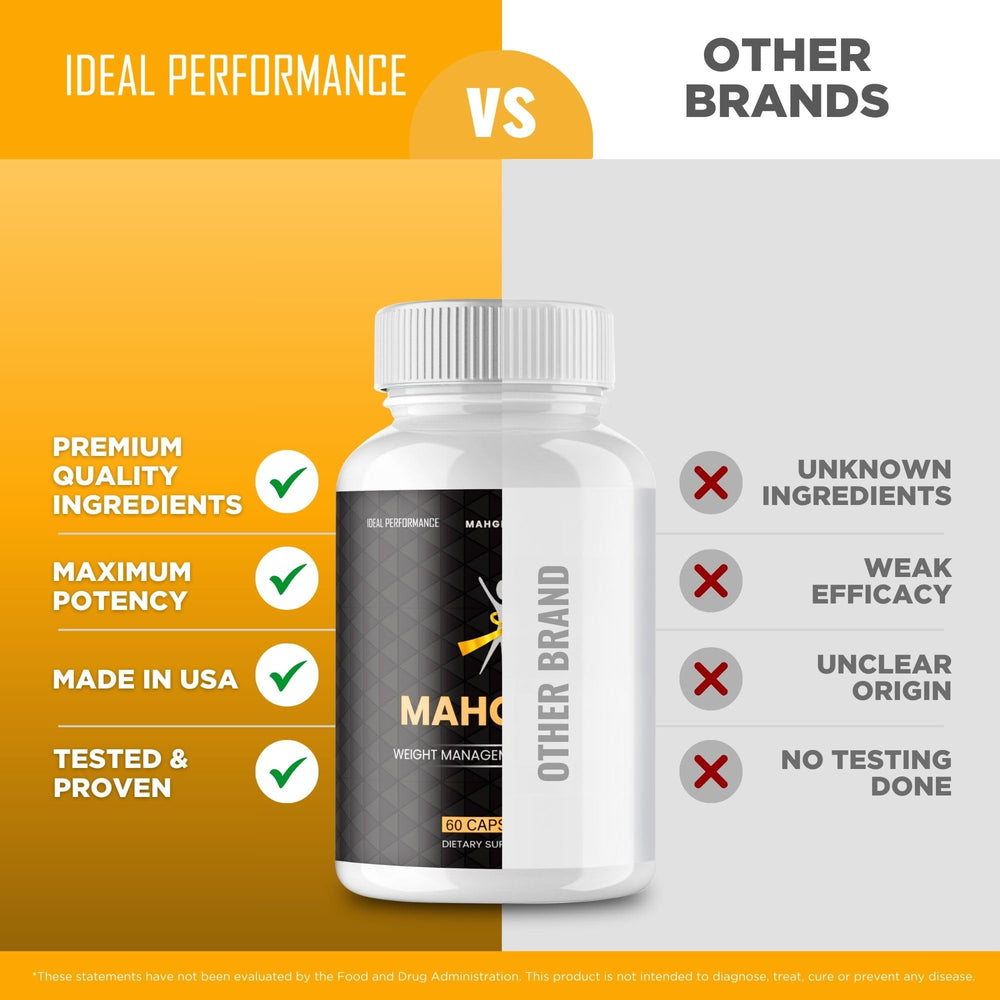 IDEAL PERFORMANCE Mahgryn packaging side showcases five-pack value and official product badge.