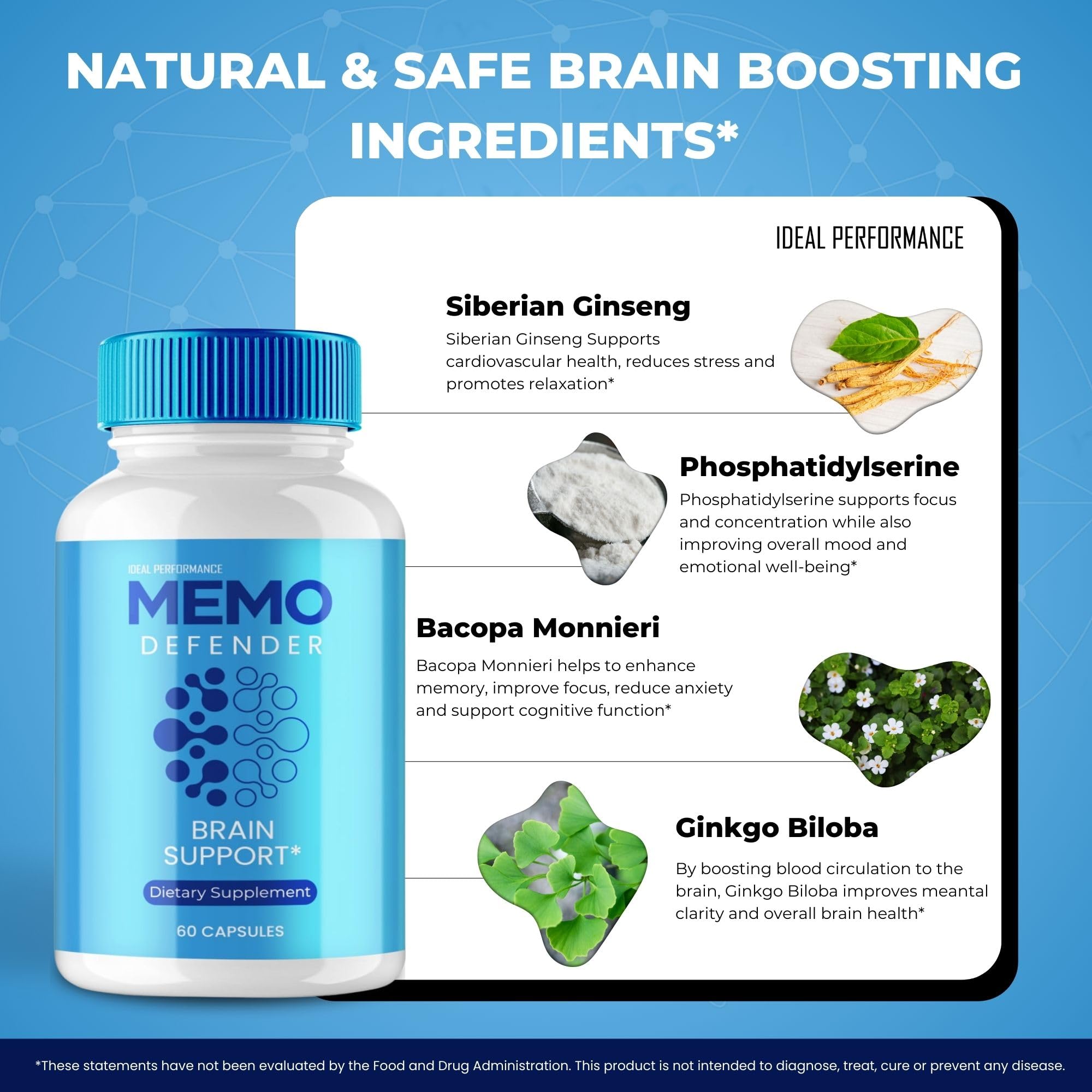 IDEAL PERFORMANCE Memo Defender health blend reviews graphic signaling customer feedback