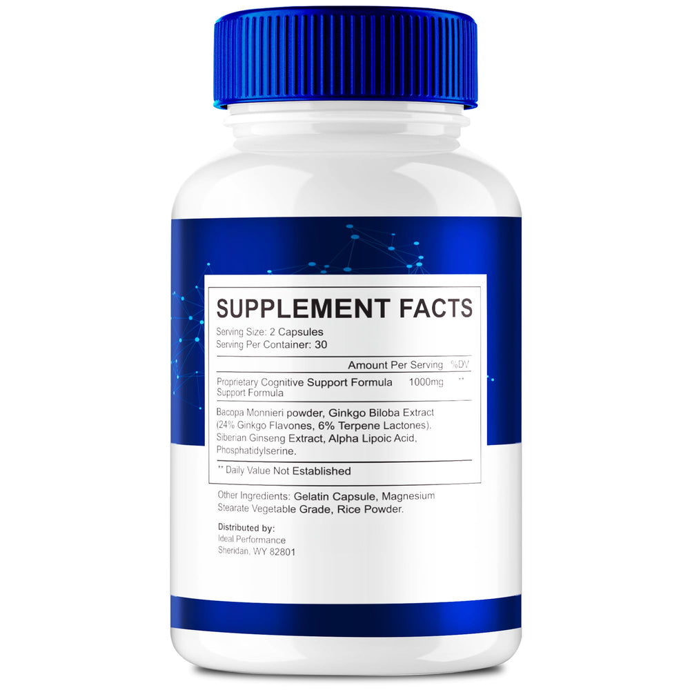 Memoforce capsules closeup showing advanced formula for brain support.