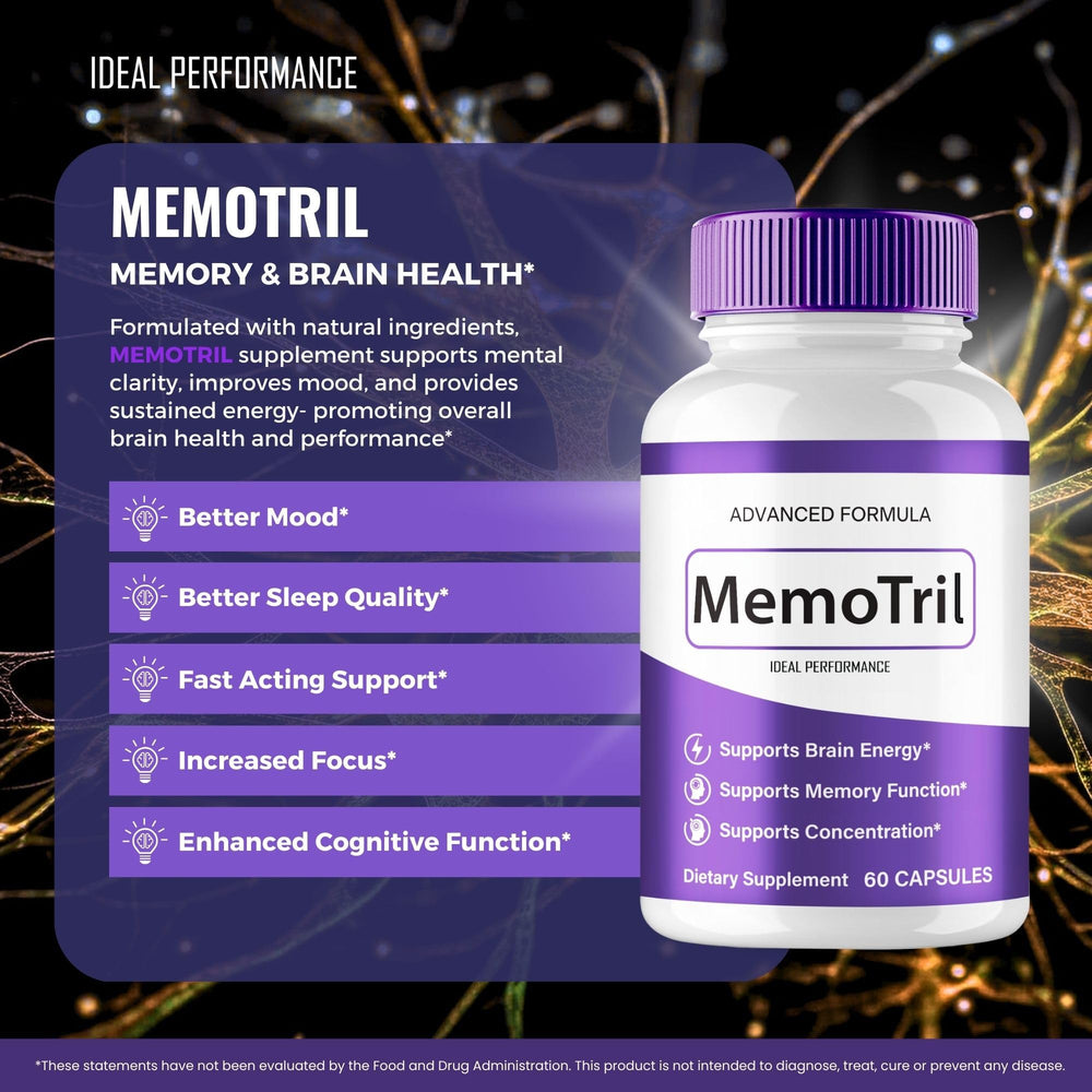 MemoTril capsules pour from the bottle for smooth daily dosing.