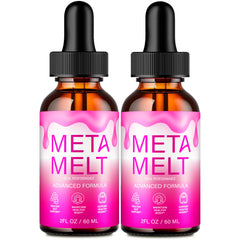 IDEAL PERFORMANCE Meta Melt Drops bottle illustrating easy dosing for active days.