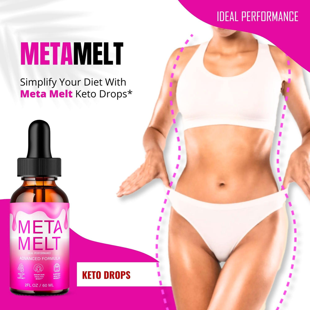 IDEAL PERFORMANCE Meta Melt Drops ingredient swatch highlights natural components.