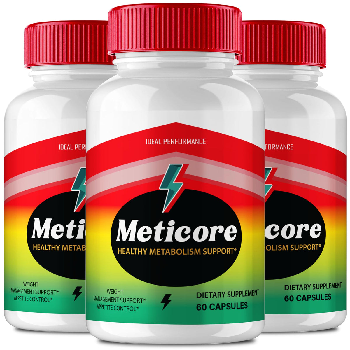 IDEAL PERFORMANCE Meticore Keto Capsules bottle shown for daily keto routine