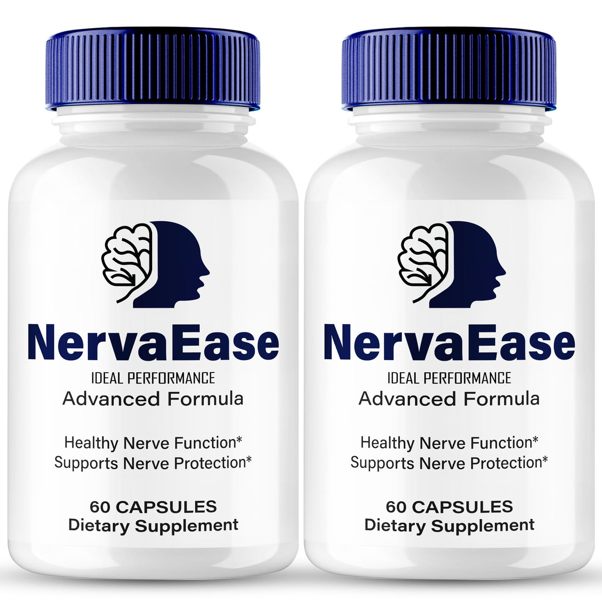 IDEAL PERFORMANCE NervaEase bottle-front supports everyday brain focus and cognitive comfort.
