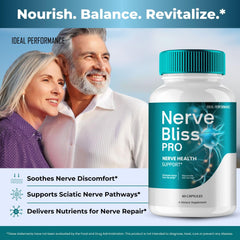 IDEAL PERFORMANCE Nerve Bliss Pro packaging showcases maximum strength formula.