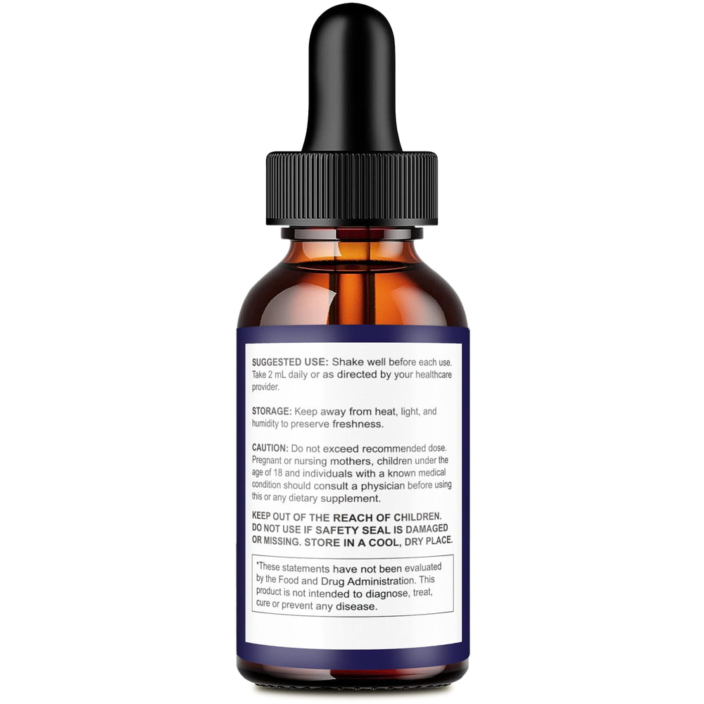 IDEAL PERFORMANCE Neurodyne Drops label closeup highlighting all-natural formula