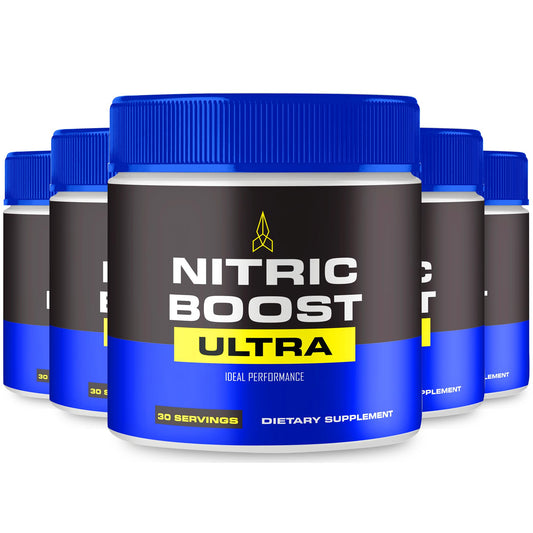 IDEAL PERFORMANCE Nitric Boost Ultra Powder bottle with official formula for energy support.
