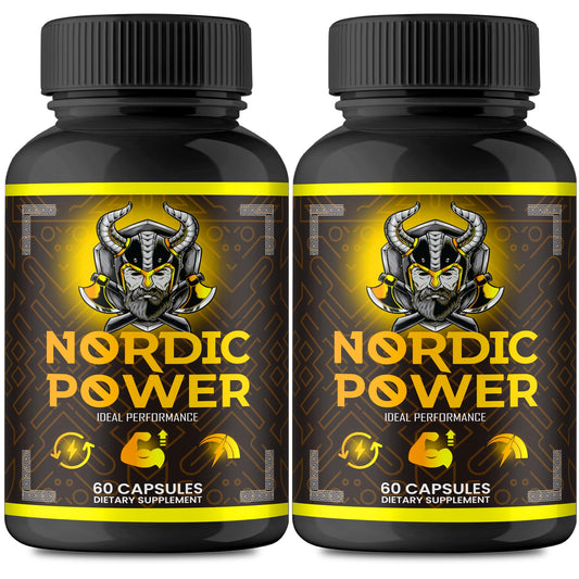 IDEAL PERFORMANCE Nordic Power Pills bottle front view for sustained daily energy