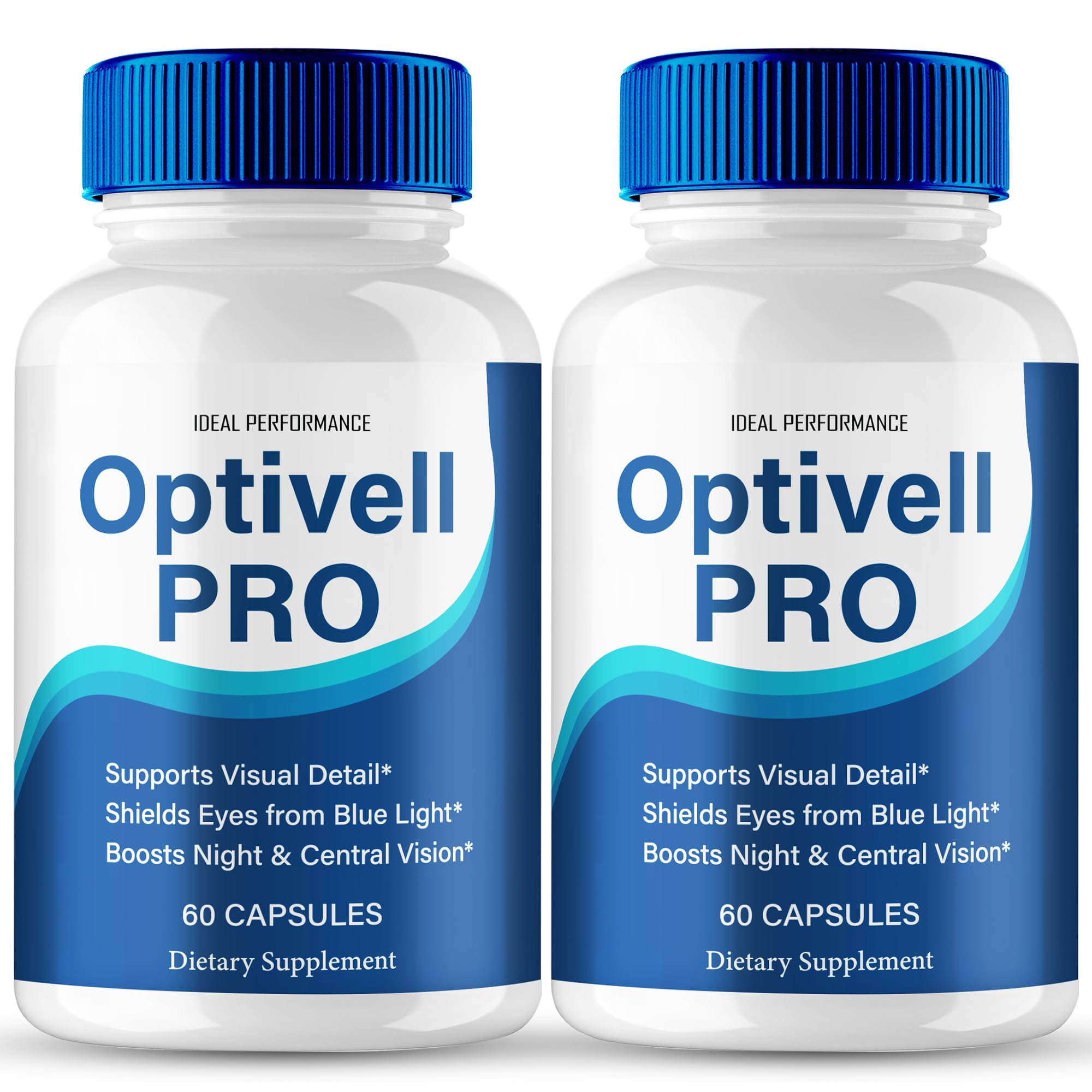 IDEAL PERFORMANCE Optivell Eye Capsules bottle showing capsules for daily visual wellness