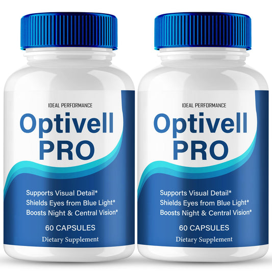 IDEAL PERFORMANCE Optivell Eye Capsules bottle showing capsules for daily visual wellness