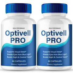 IDEAL PERFORMANCE Optivell Eye Capsules bottle showing capsules for daily visual wellness