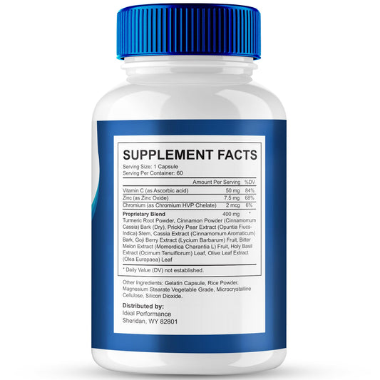 IDEAL PERFORMANCE Optivell Eye Capsules capsules closeup highlights natural formulation for vision support.