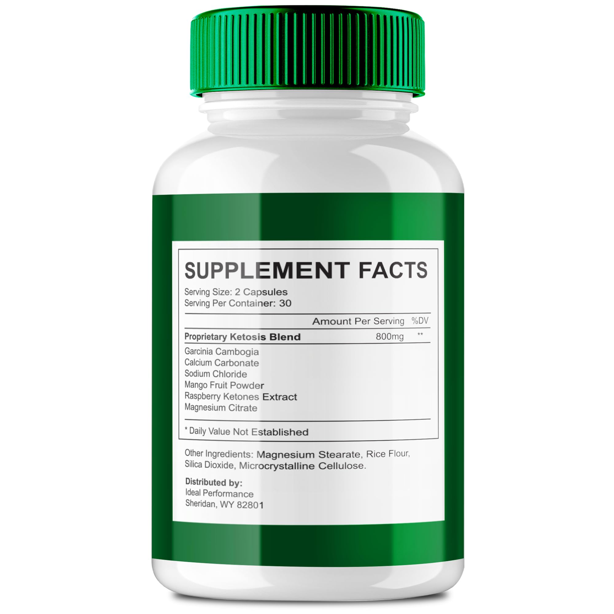 IDEAL PERFORMANCE OzemBurn Max packaging front highlighting keto-friendly formulation.