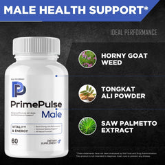 IDEAL PERFORMANCE Prime Pulse bottle on desk with notebook for convenient breaks during work.