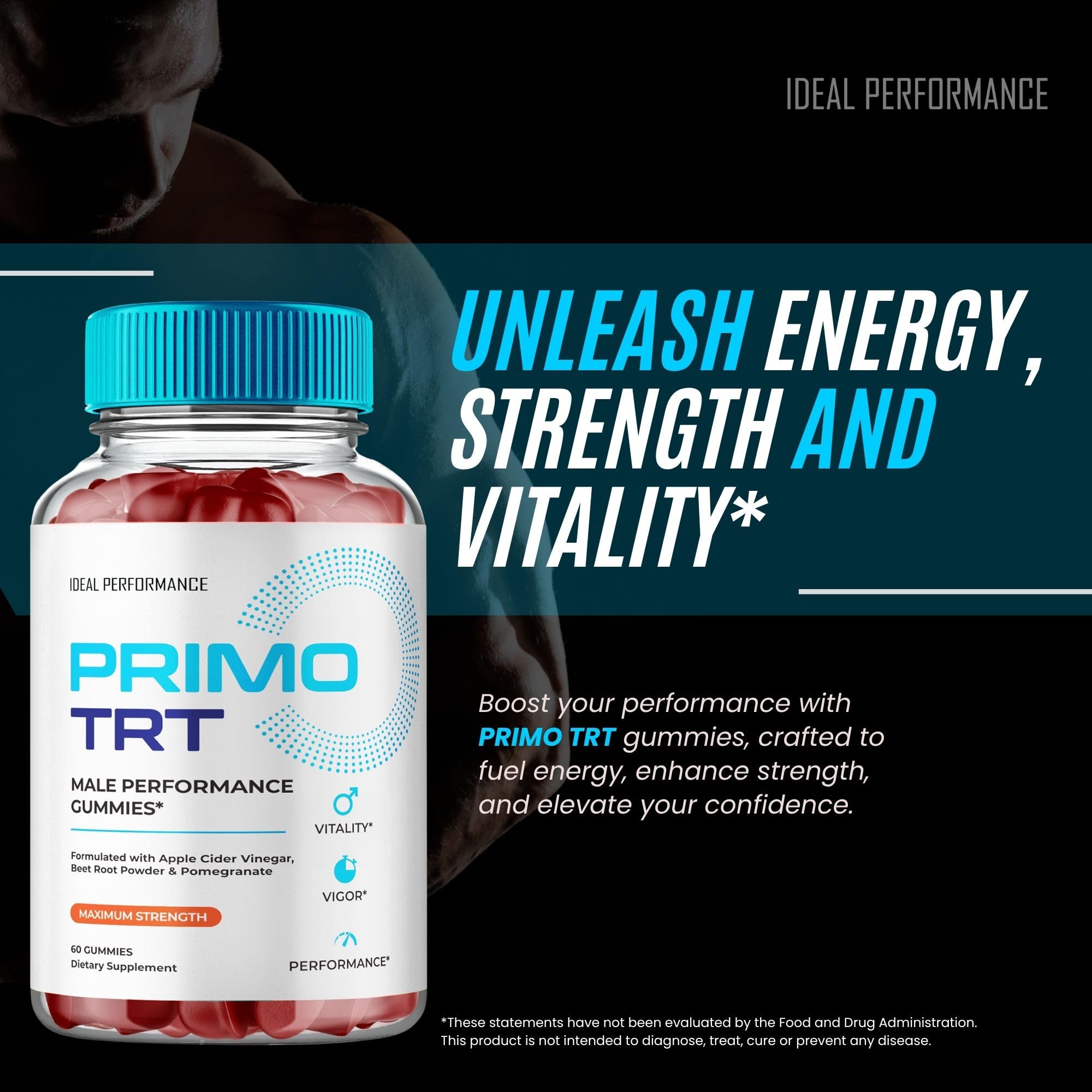 IDEAL PERFORMANCE Primo TRT Gummies in use as part of a daily routine