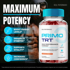 IDEAL PERFORMANCE Primo TRT Gummies 5-pack display emphasizes value and convenience