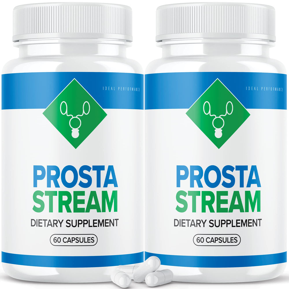 Ideal Performance Prosta Stream bottle with capsules for daily dietary use.