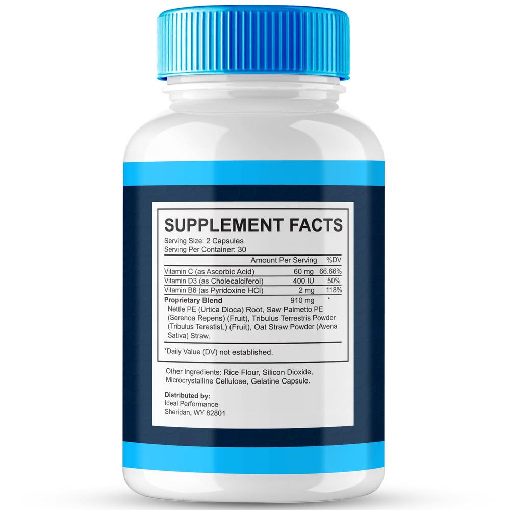 IDEAL PERFORMANCE Prosta2Care capsules closeup showing natural pills
