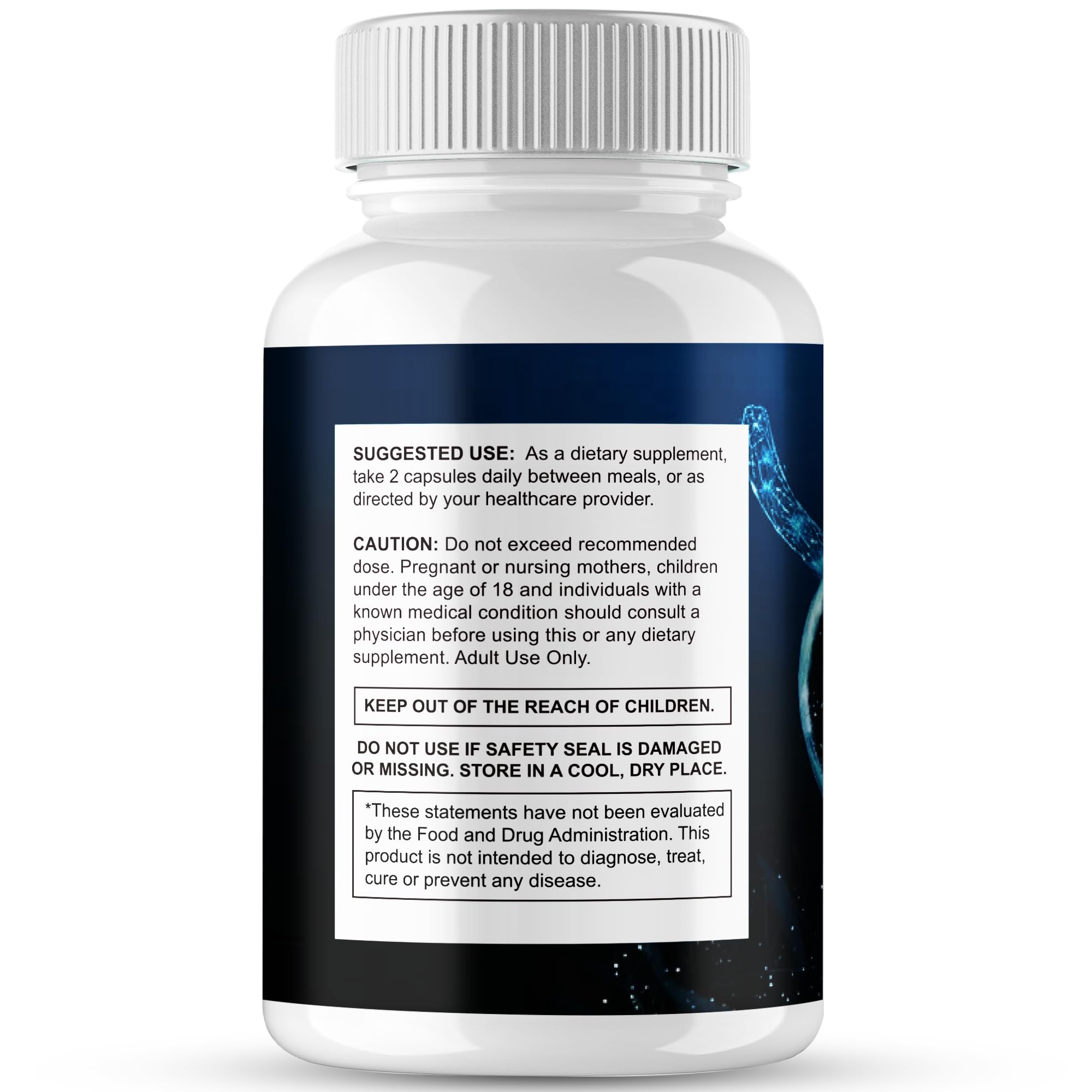 IDEAL PERFORMANCE Prostate Max label close-up showing natural ingredients.