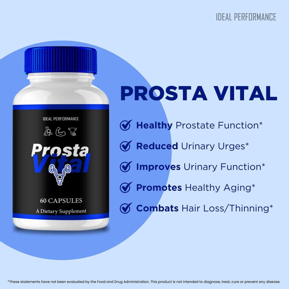 IDEAL PERFORMANCE ProstaVital for Men lifestyle image depicts a calm morning routine