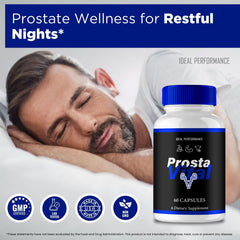 IDEAL PERFORMANCE ProstaVital for Men product-info shot emphasizes maximum strength formula