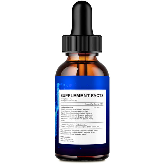 IDEAL PERFORMANCE Respilean Drops bottle label shows natural ingredients.