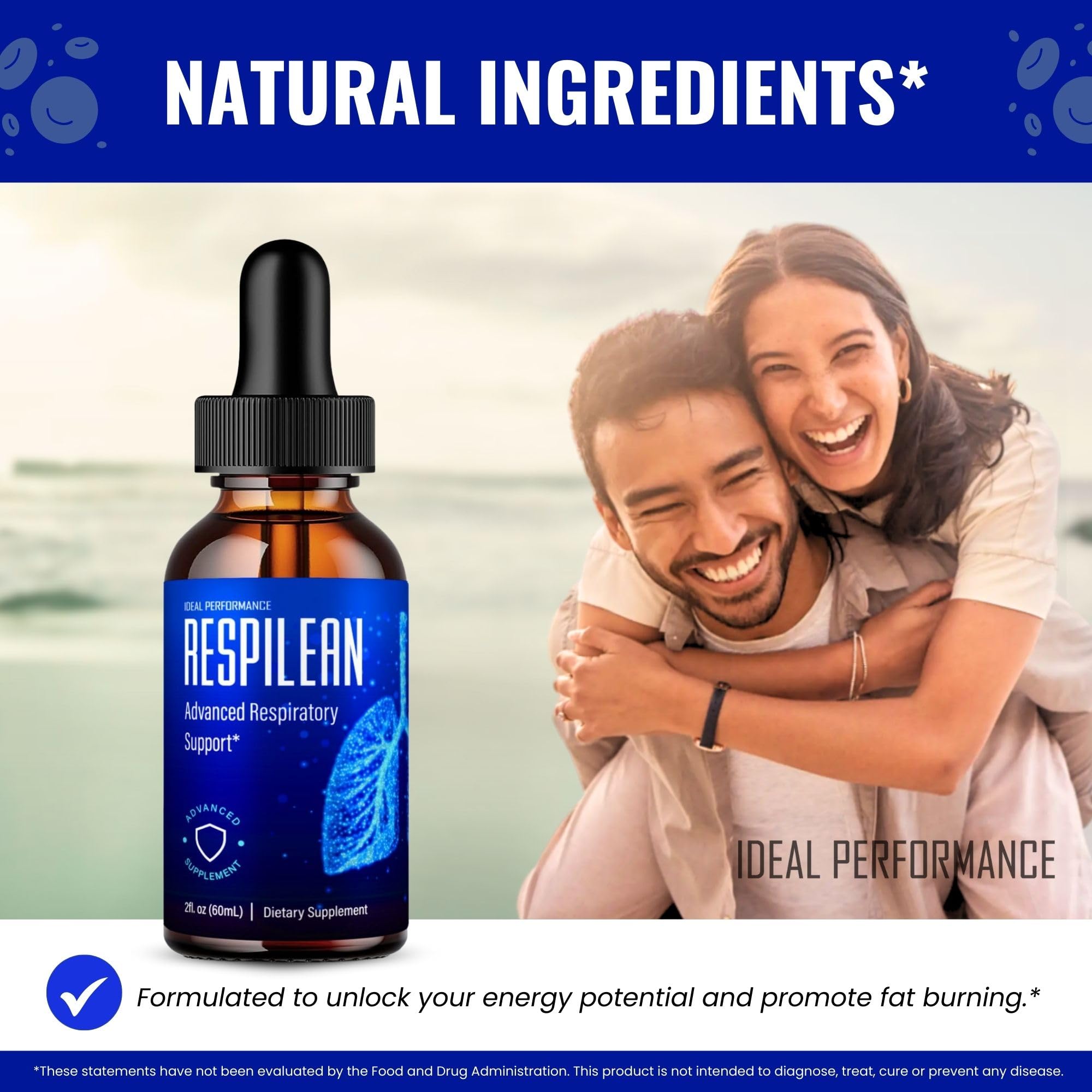 IDEAL PERFORMANCE Respilean health wellness flask on countertop conveys everyday vitality.