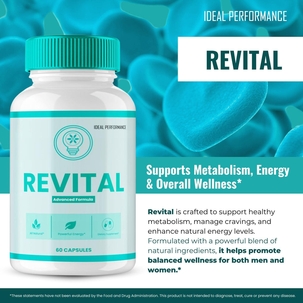 IDEAL PERFORMANCE Revital Capsules 2-pack offers convenient, ongoing daily use