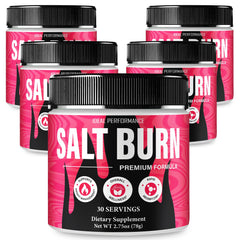 IDEAL PERFORMANCE Salt Burn Powder tub label shows maximum strength daily health support.