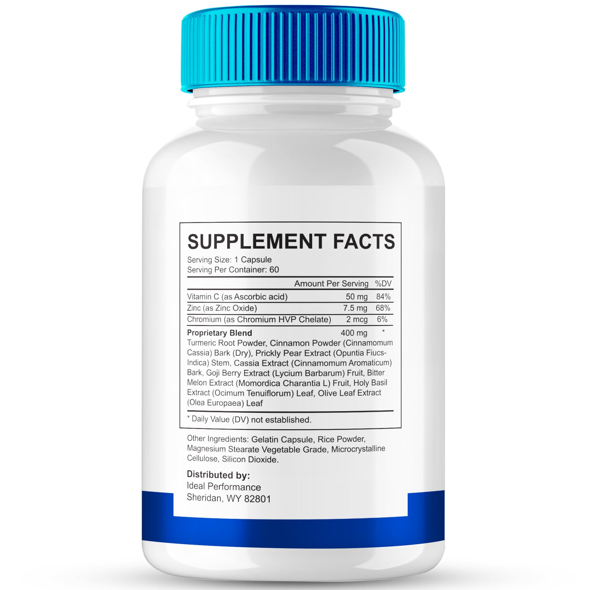 IDEAL PERFORMANCE Sciatica Pro Plus capsules front view ready for everyday use.