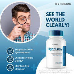 IDEAL PERFORMANCE Sight Easy three-pack box shown for ongoing eye health support