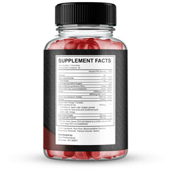 IDEAL PERFORMANCE Spartamax Gummies bottle back label highlighting all-natural formula.