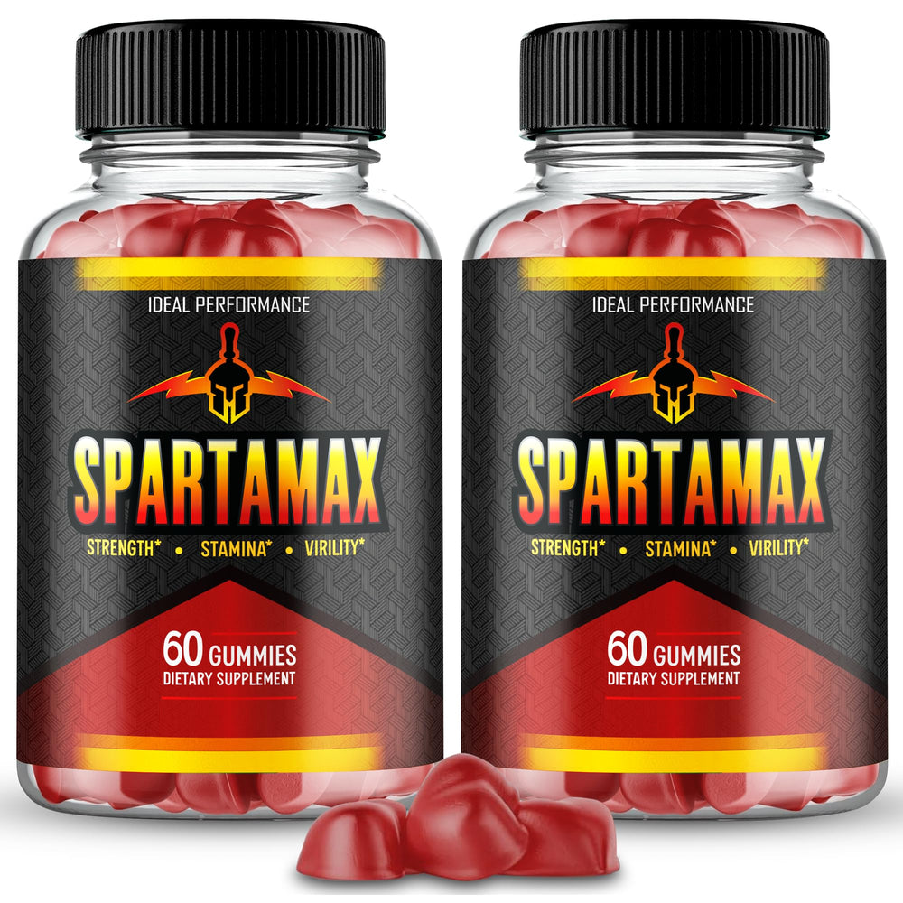 IDEAL PERFORMANCE Spartamax Gummies bottle front for convenient energy support.