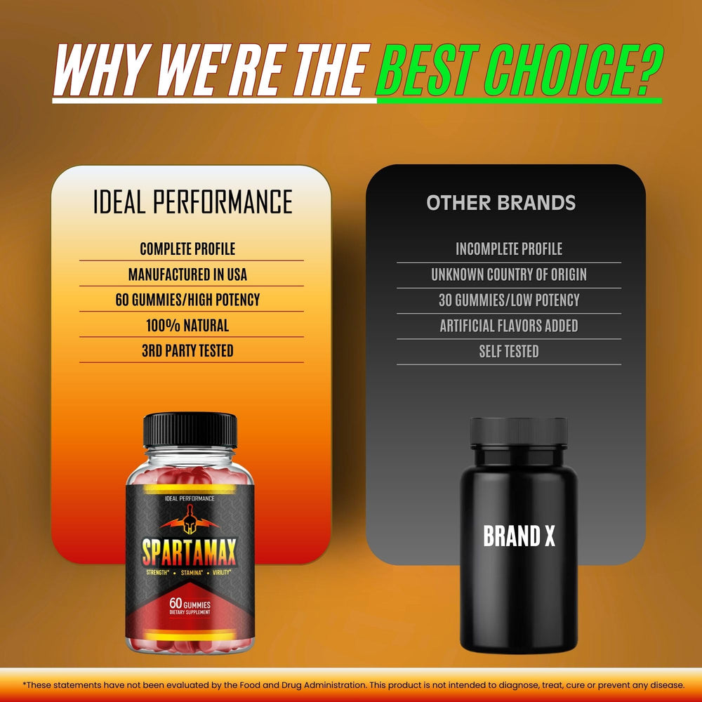 IDEAL PERFORMANCE Spartamax Gummies travel-friendly pack in a bag.