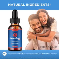 Sugar Clean Pro Drops back view of bottle design