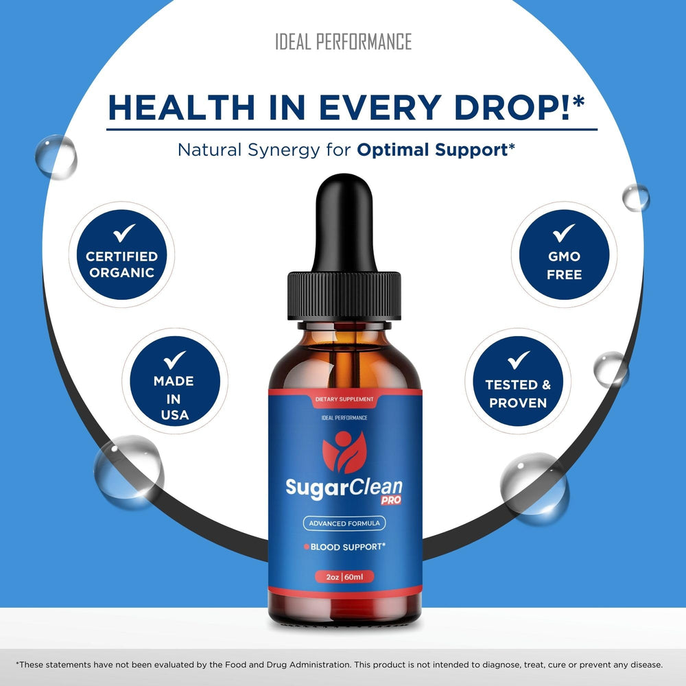 IDEAL PERFORMANCE Sugar Clean Pro Drops packaging on shelf signals official product status.