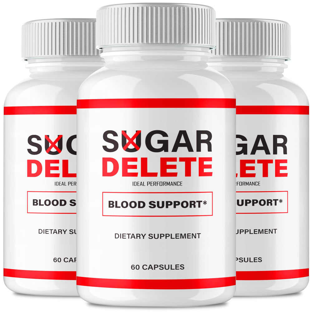 IDEAL PERFORMANCE Sugar Delete Capsules bottle front shows daily use potential for circulation support.