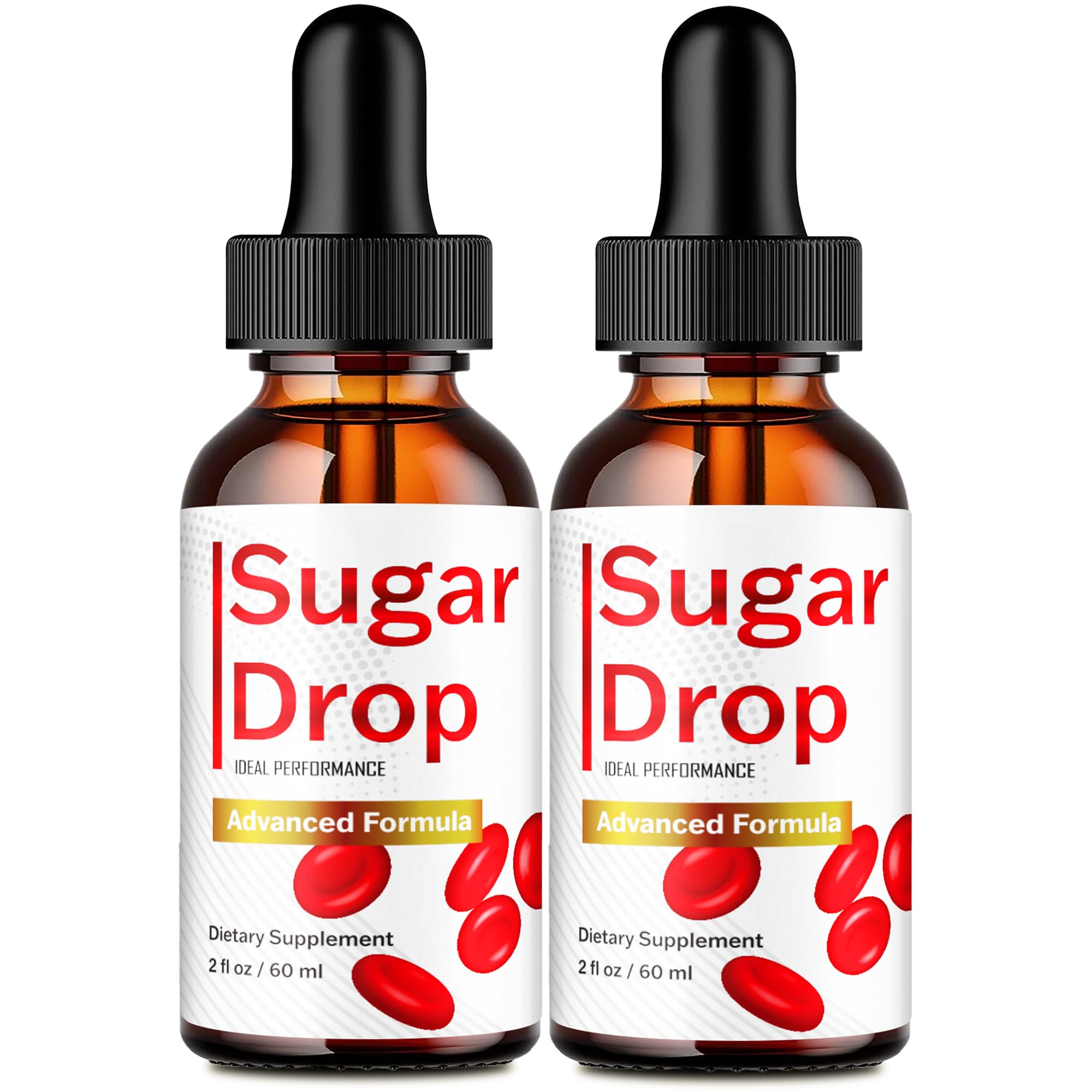 Ideal Performance Sugar Drops bottle on a clean counter for daily use.