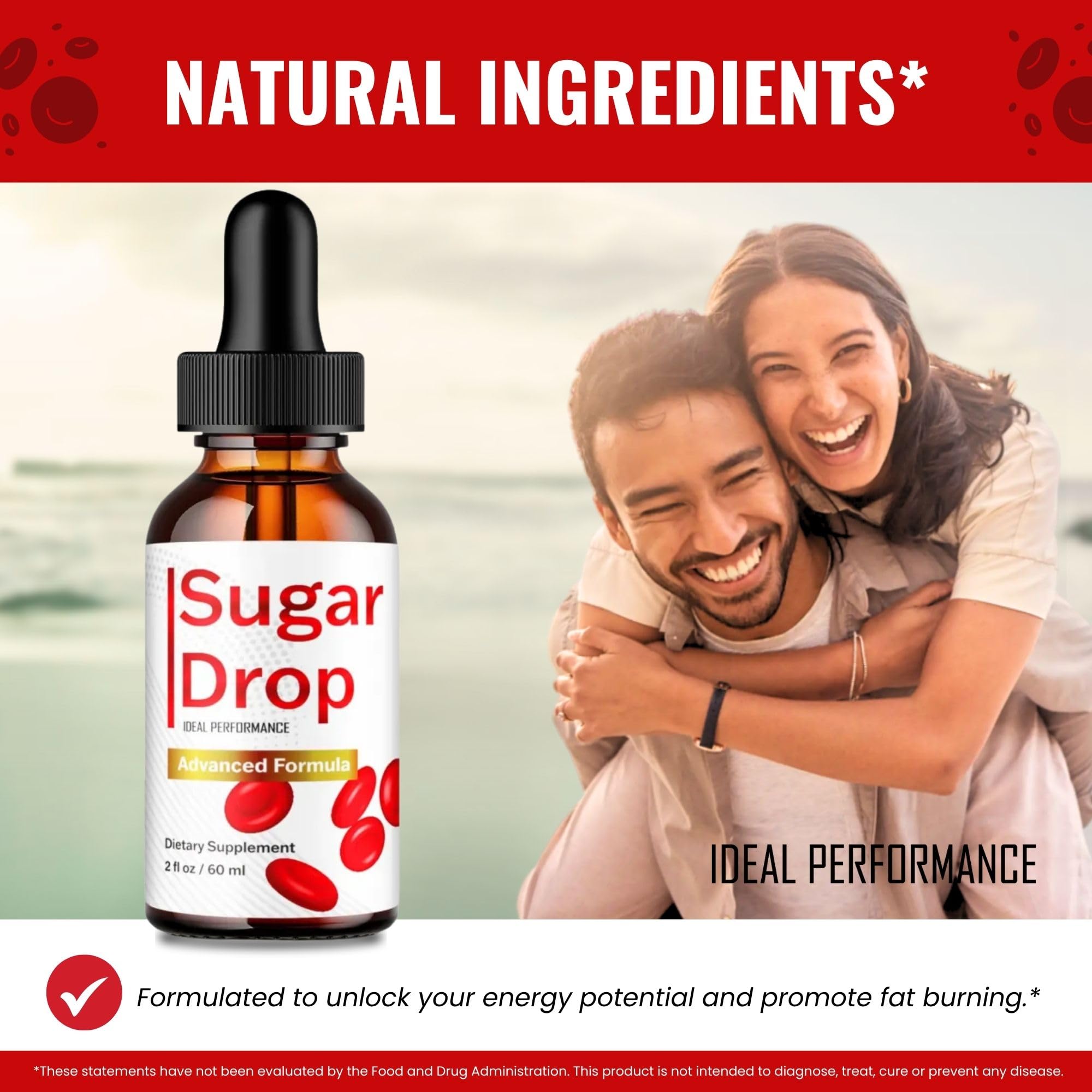 Ideal Performance Sugar Drops pack shown on a tidy kitchen shelf.