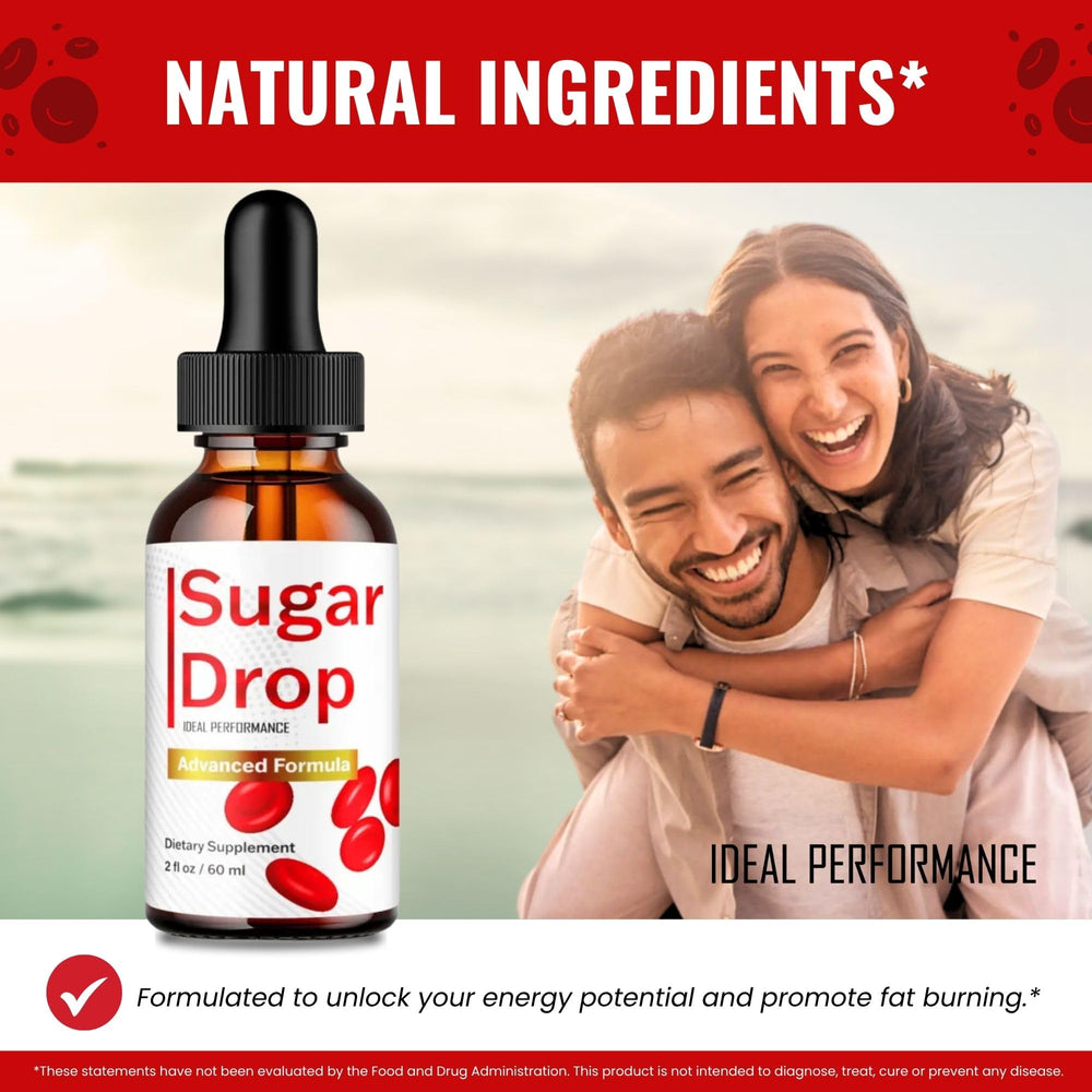 Ideal Performance Sugar Drops pack shown on a tidy kitchen shelf.