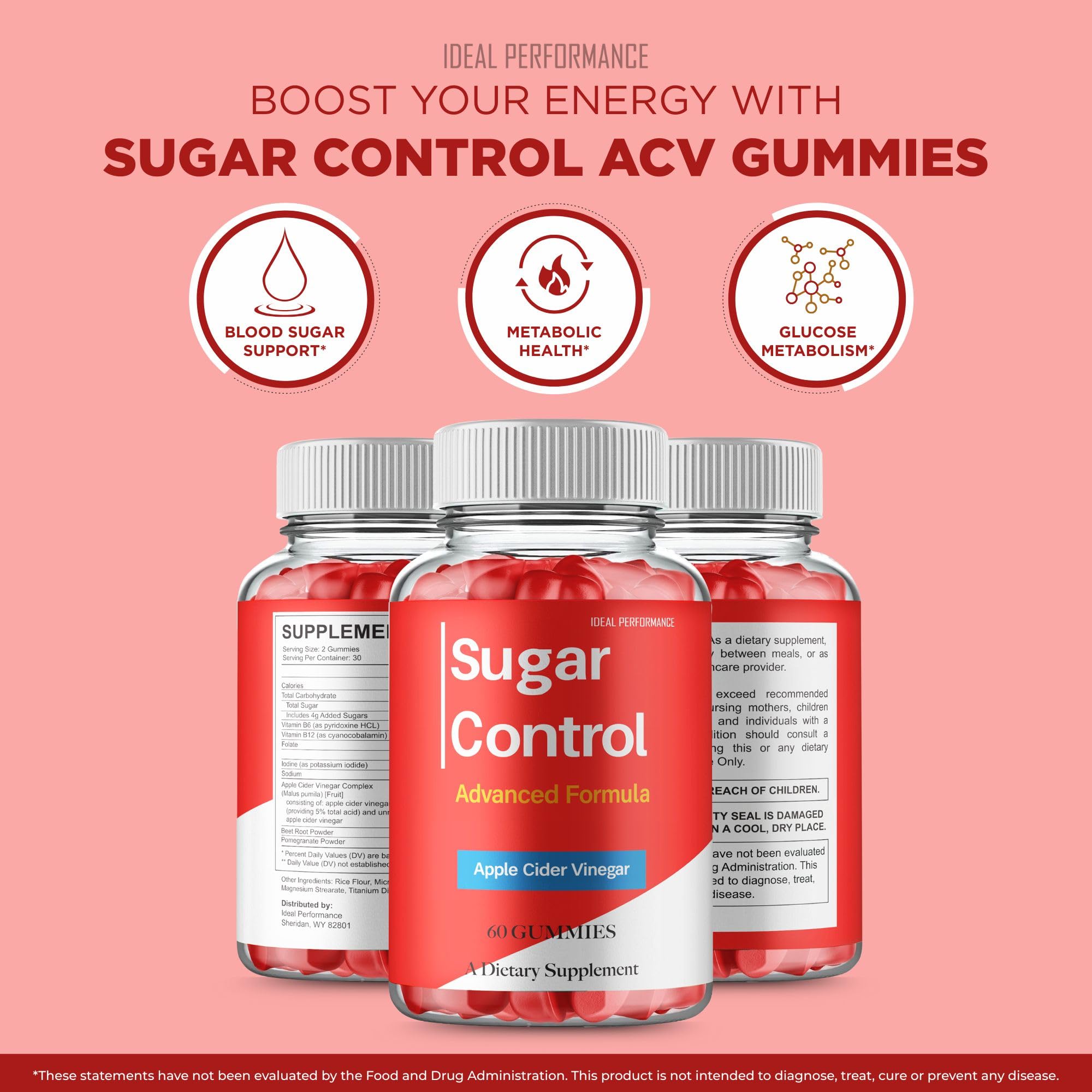 Gummies with water beside a glass, signaling convenient daily intake.