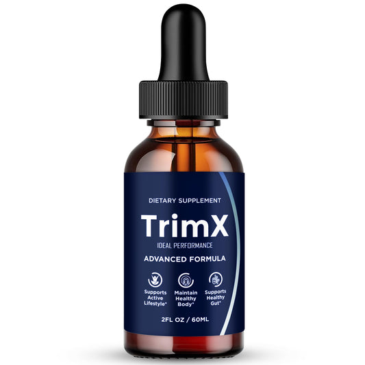 IDEAL PERFORMANCE TrimX Drops bottle front shows sleek keto friendly packaging