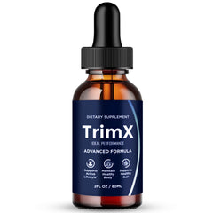 IDEAL PERFORMANCE TrimX Drops bottle front shows sleek keto friendly packaging
