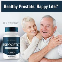 IDEAL PERFORMANCE Uriprostat bottle top view showcases sturdy packaging.