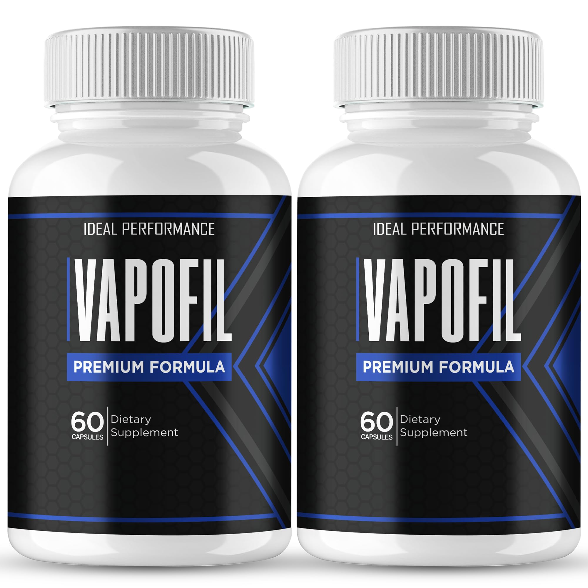 IDEAL PERFORMANCE Vapofil bottle front showing all natural energy support for daily activity