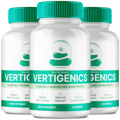 IDEAL PERFORMANCE Vertigenics bottle for daily focus support.