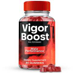IDEAL PERFORMANCE Vigor Boost Gummies bottle showcases convenient daily support.