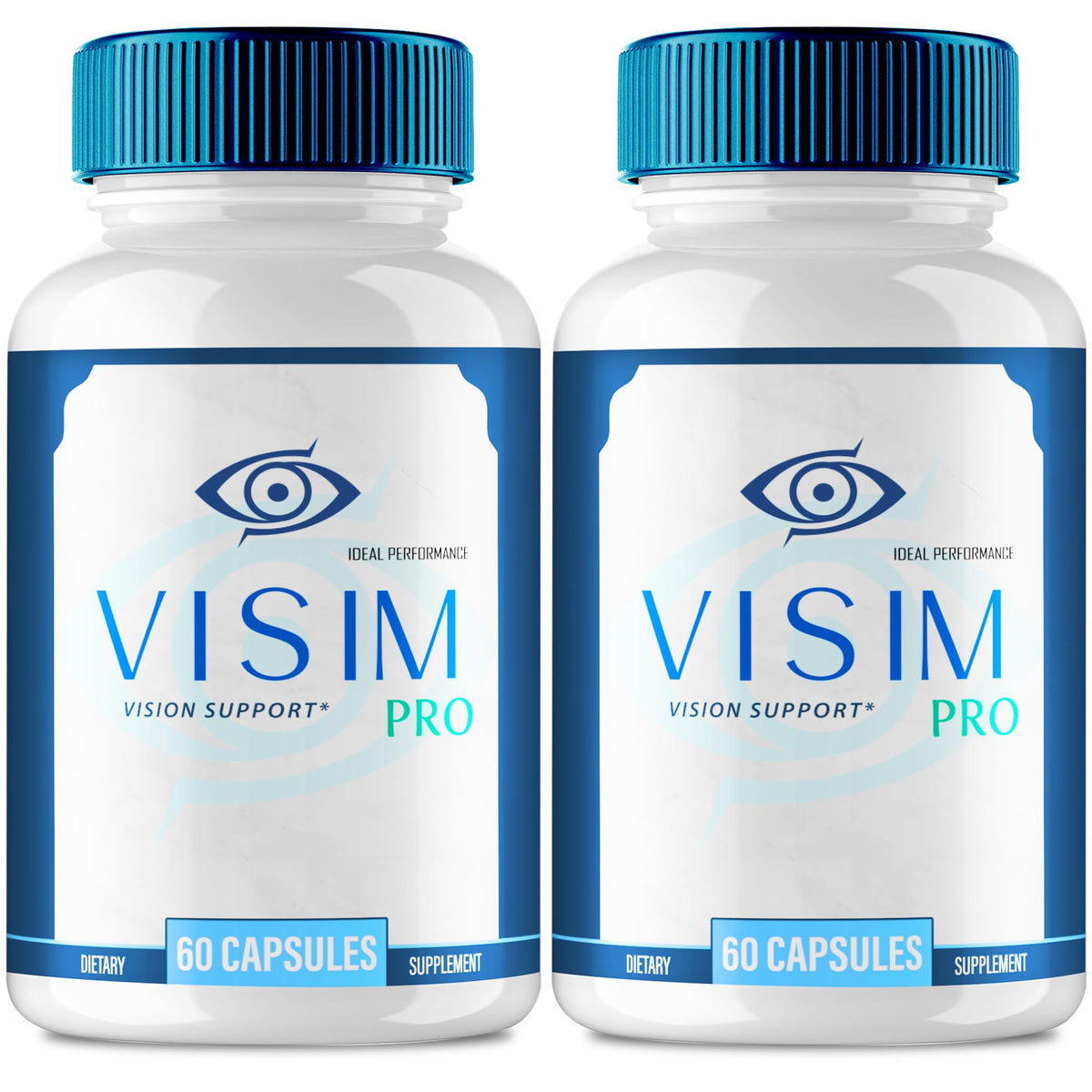 IDEAL PERFORMANCE Visim Pro bottle front for daily visual wellness support.